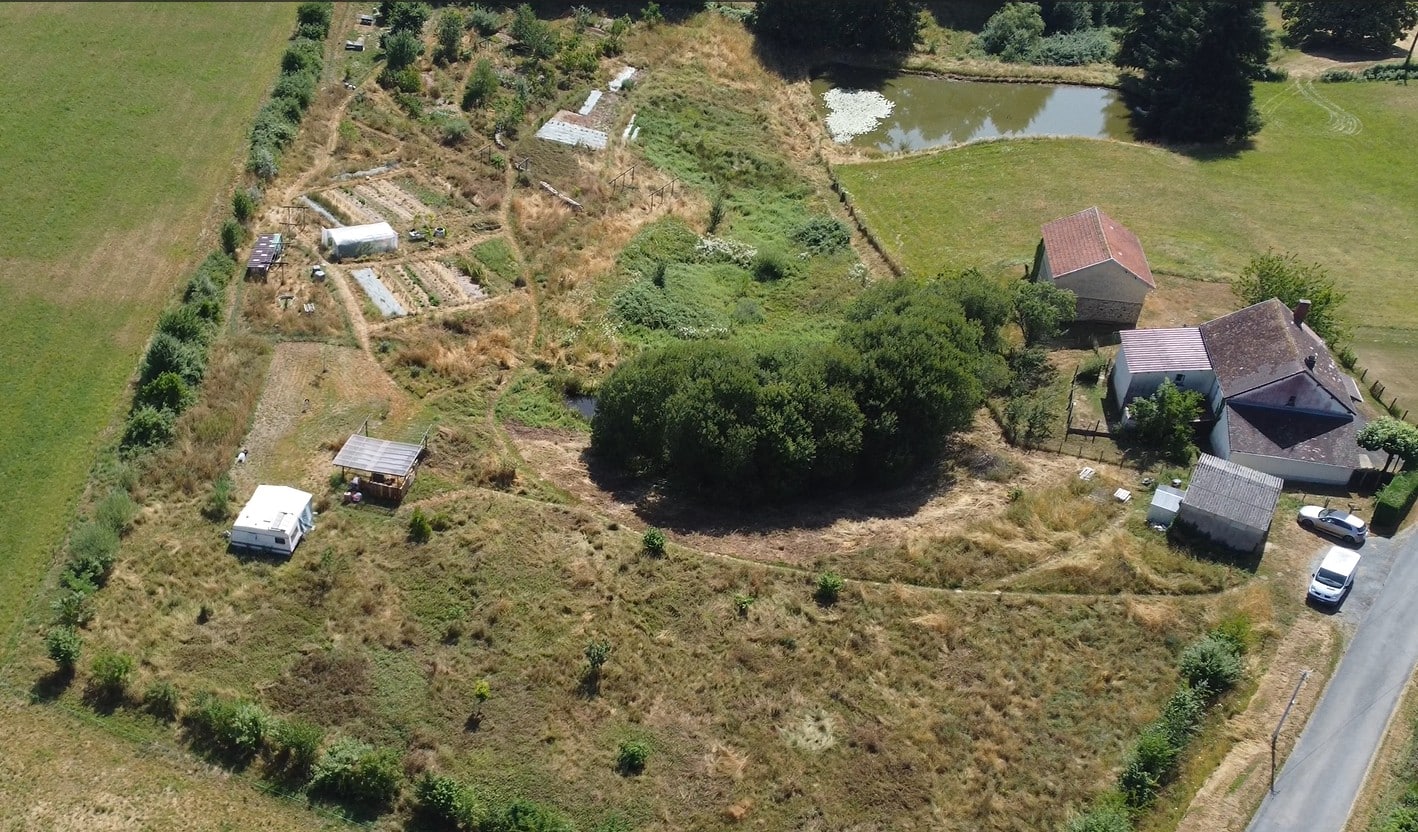 Notre terrain vue drone Notre terrain vue drone